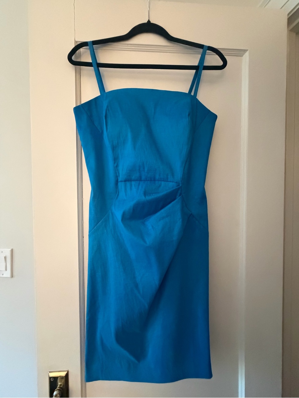 Calvin Klein Turquoise Blue Strapless Sheath Dress Size 10
